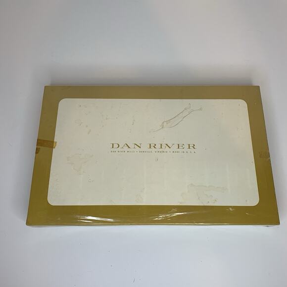 Vintage Dan River Mills Fine Muslin Sheet Set Full Size Pink Windsor Rose NO 164 - Picture 8 of 9